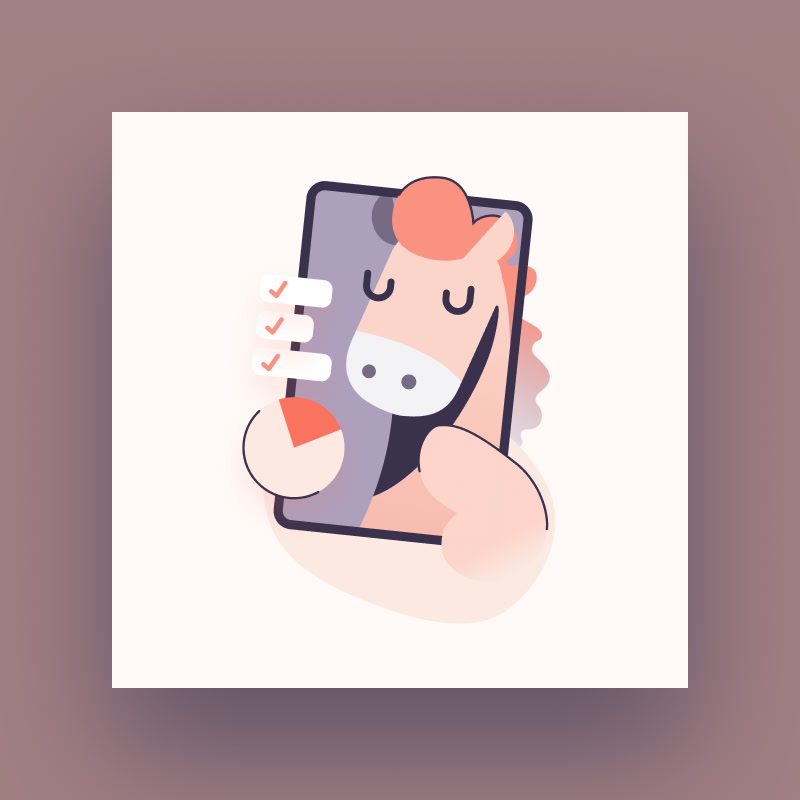 mystride illustration mobile